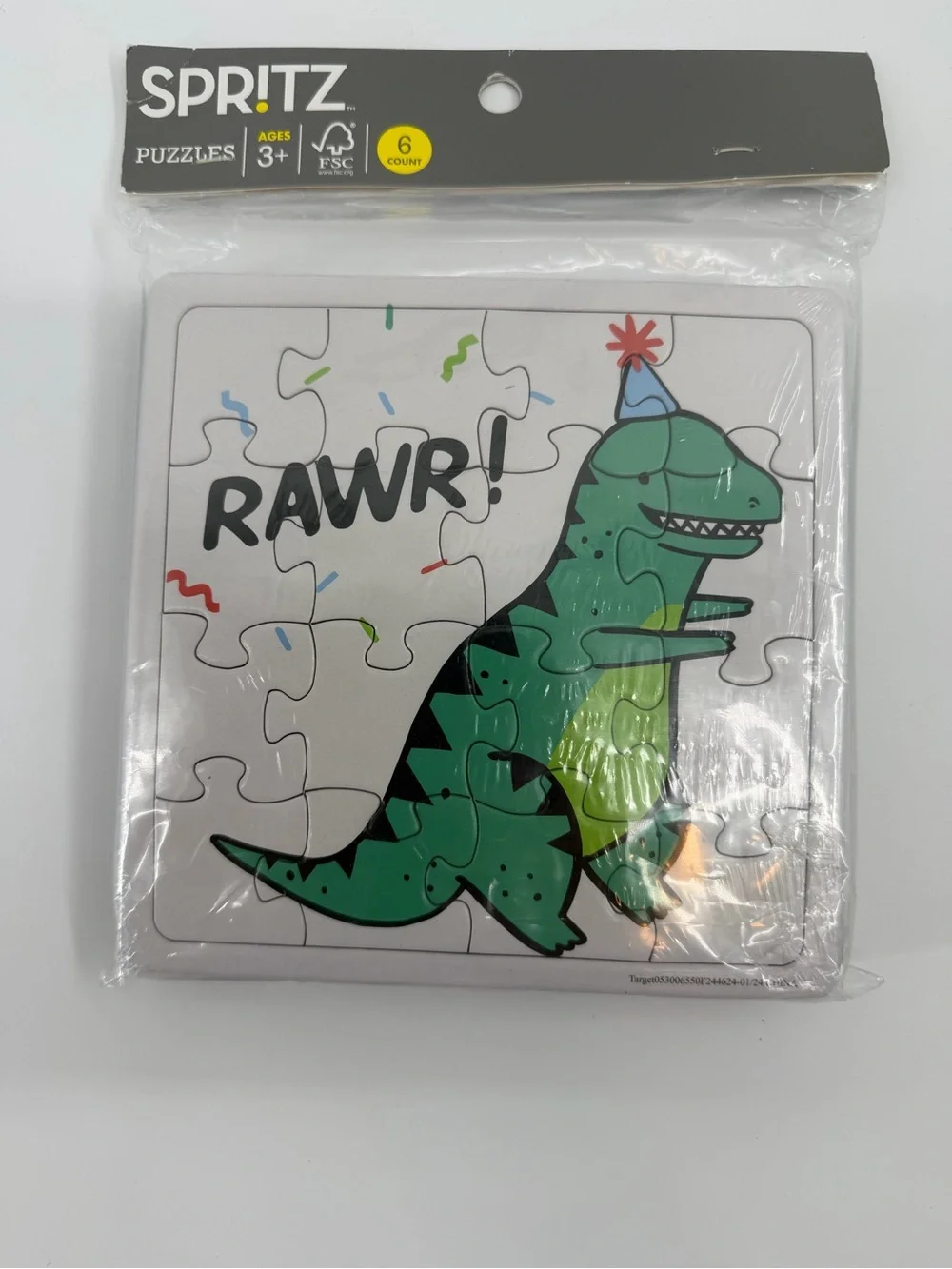 Target Spritz Green Dinosaur Puzzle Party Favors 3 puzzles included